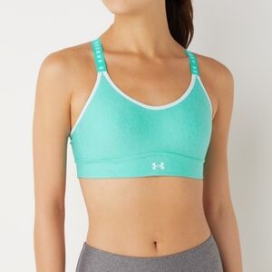 NEW🔥Under Armour Infinity Mid Heather Cover Womens Sports Bra - Green